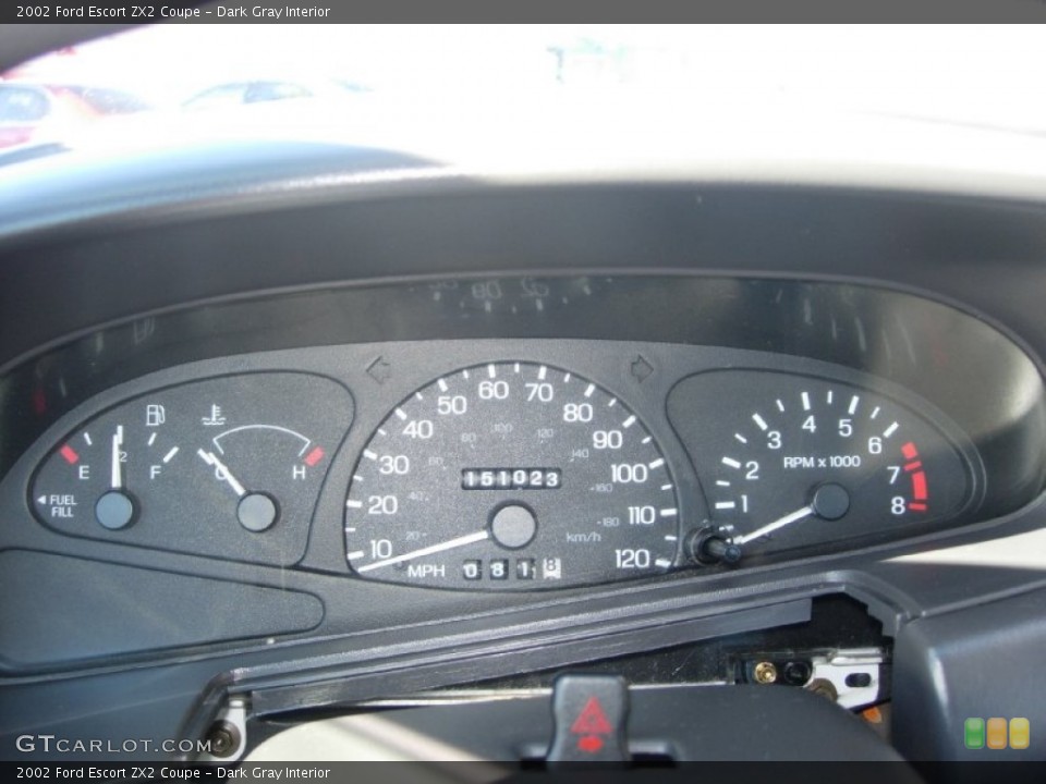 Dark Gray Interior Gauges for the 2002 Ford Escort ZX2 Coupe #72963804