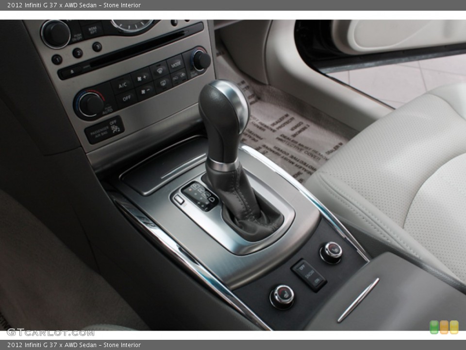 Stone Interior Transmission for the 2012 Infiniti G 37 x AWD Sedan #72964354