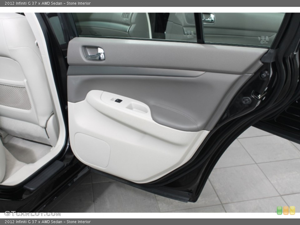 Stone Interior Door Panel for the 2012 Infiniti G 37 x AWD Sedan #72964407