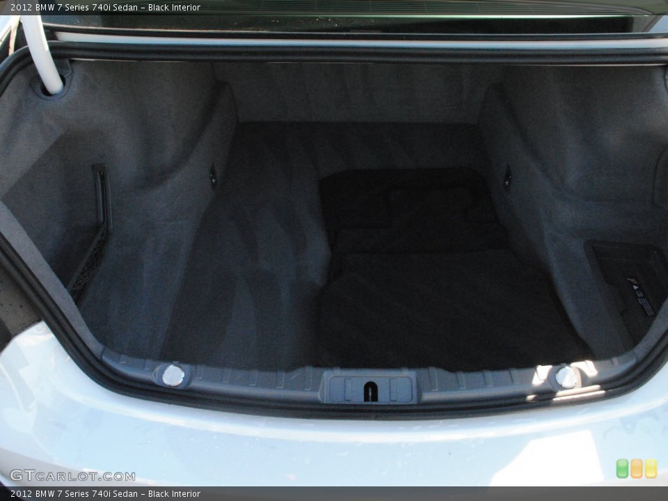 Black Interior Trunk for the 2012 BMW 7 Series 740i Sedan #72964615