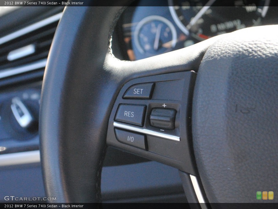 Black Interior Controls for the 2012 BMW 7 Series 740i Sedan #72964875