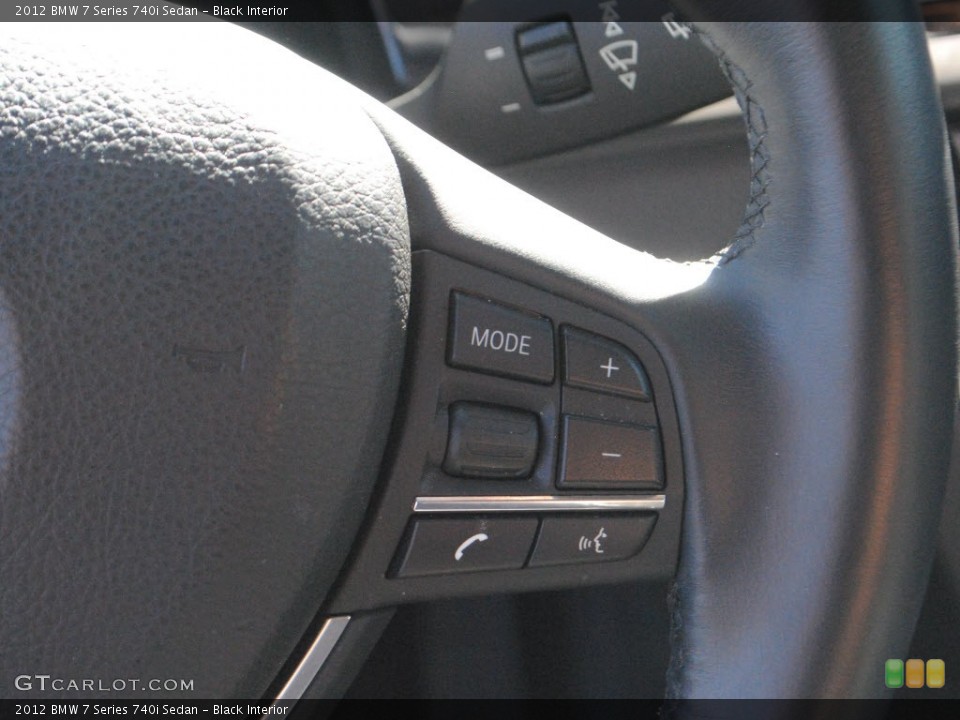 Black Interior Controls for the 2012 BMW 7 Series 740i Sedan #72964893