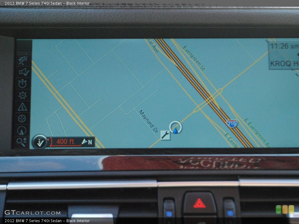 Black Interior Navigation for the 2012 BMW 7 Series 740i Sedan #72964956