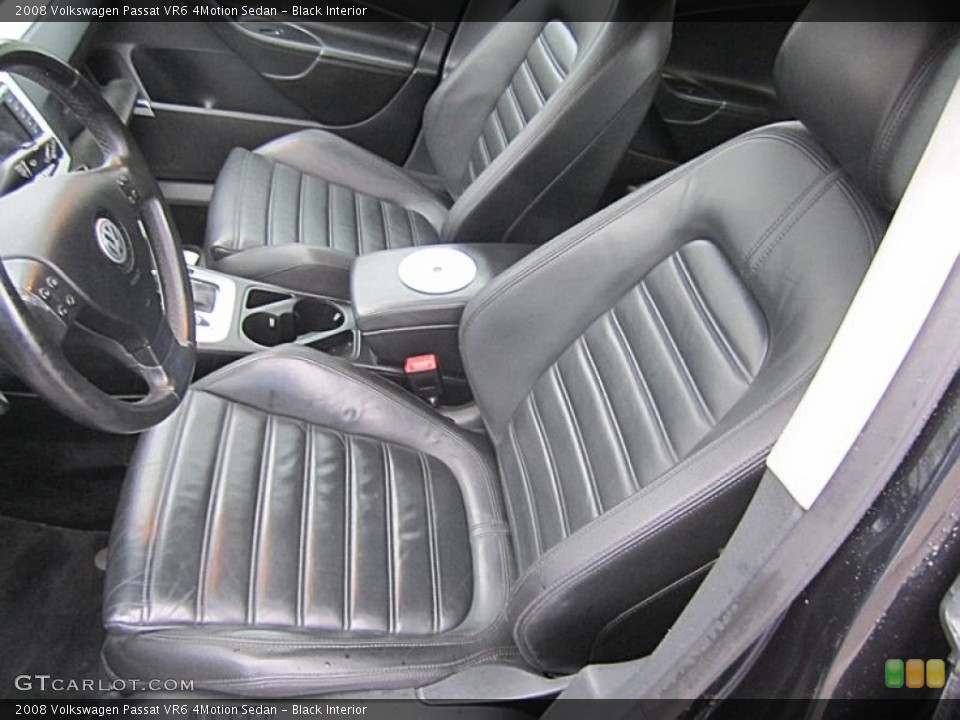 Black Interior Front Seat for the 2008 Volkswagen Passat VR6 4Motion Sedan #72964962