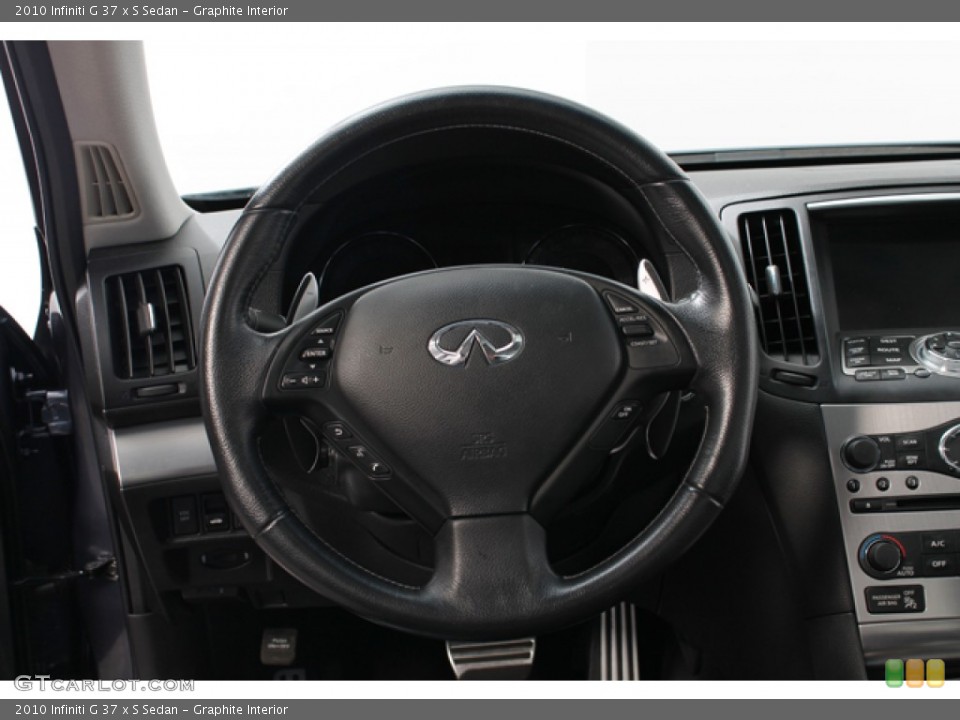 Graphite Interior Steering Wheel for the 2010 Infiniti G 37 x S Sedan #72965043