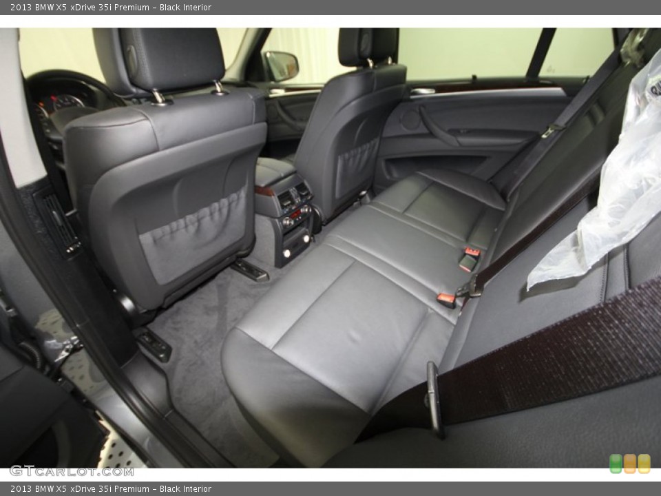 Black Interior Rear Seat for the 2013 BMW X5 xDrive 35i Premium #72965060