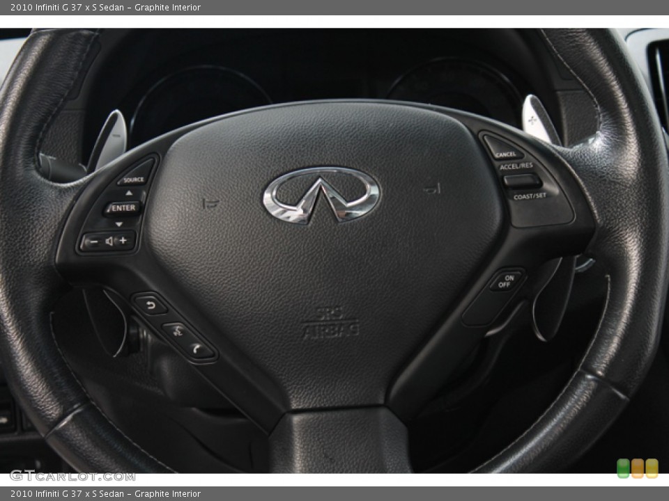 Graphite Interior Steering Wheel for the 2010 Infiniti G 37 x S Sedan #72965070