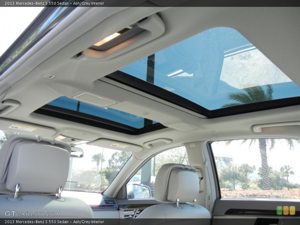 Ash/Grey Interior Sunroof for the 2013 Mercedes-Benz S 550 Sedan #72965106