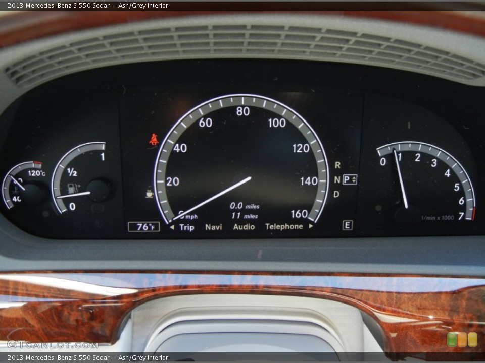 Ash/Grey Interior Gauges for the 2013 Mercedes-Benz S 550 Sedan #72965154