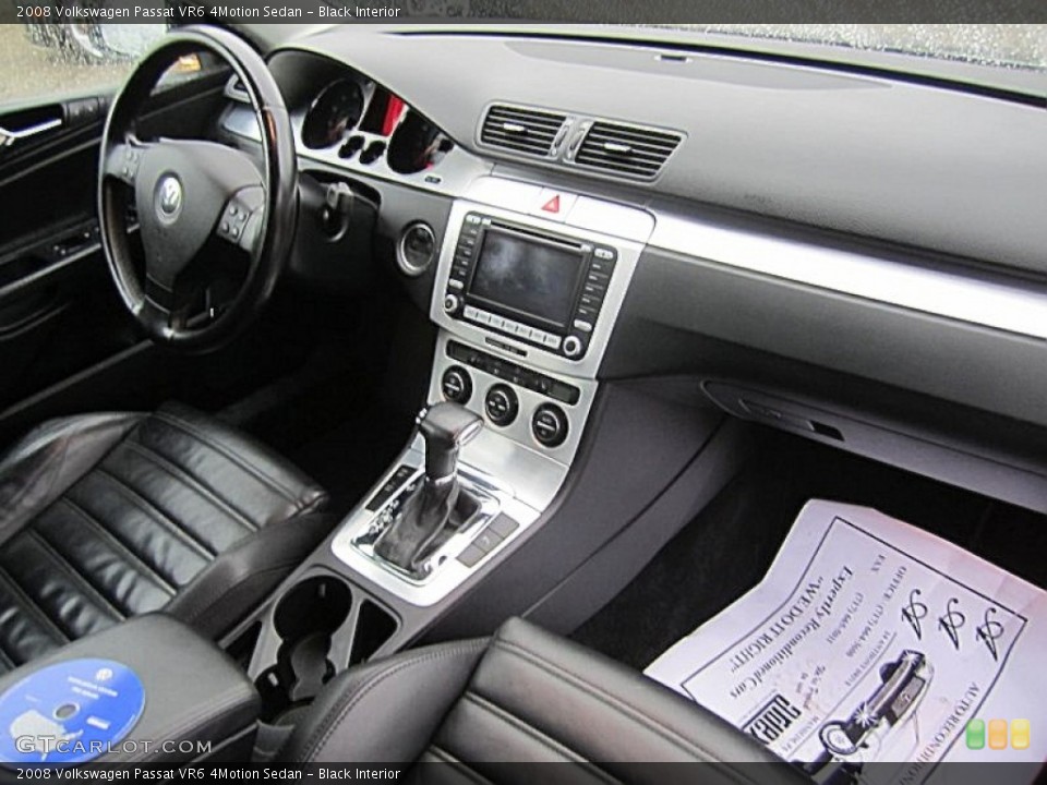 Black Interior Photo for the 2008 Volkswagen Passat VR6 4Motion Sedan #72965199