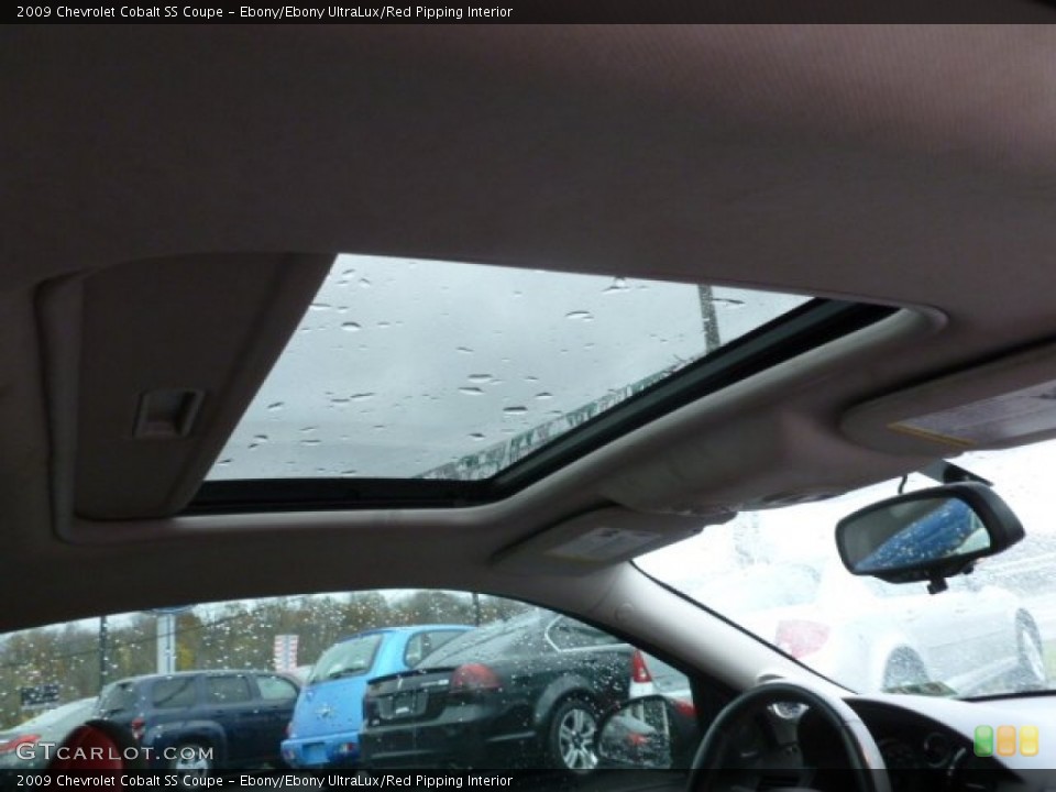 Ebony/Ebony UltraLux/Red Pipping Interior Sunroof for the 2009 Chevrolet Cobalt SS Coupe #72965901