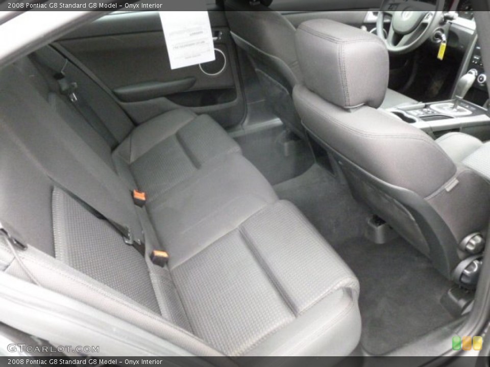 Onyx Interior Rear Seat for the 2008 Pontiac G8  #72967225