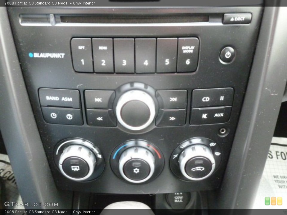 Onyx Interior Controls for the 2008 Pontiac G8  #72967404