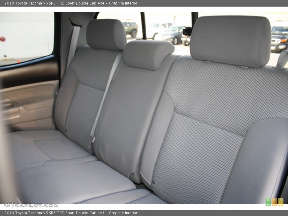 Graphite Interior Rear Seat for the 2010 Toyota Tacoma V6 SR5 TRD Sport Double Cab 4x4 #72968556