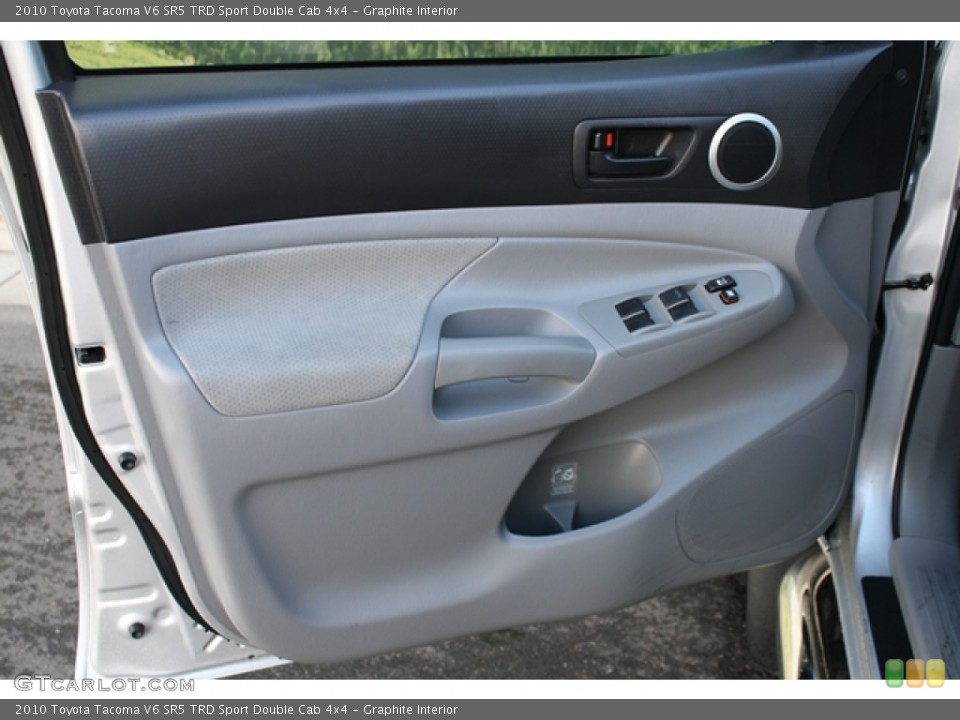 Graphite Interior Door Panel for the 2010 Toyota Tacoma V6 SR5 TRD Sport Double Cab 4x4 #72968582