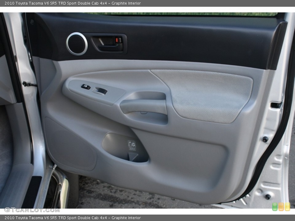 Graphite Interior Door Panel for the 2010 Toyota Tacoma V6 SR5 TRD Sport Double Cab 4x4 #72968613