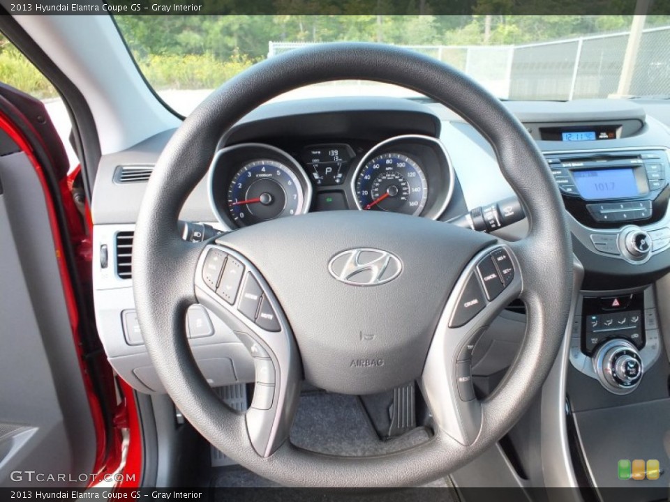 Gray Interior Steering Wheel for the 2013 Hyundai Elantra Coupe GS #72970023