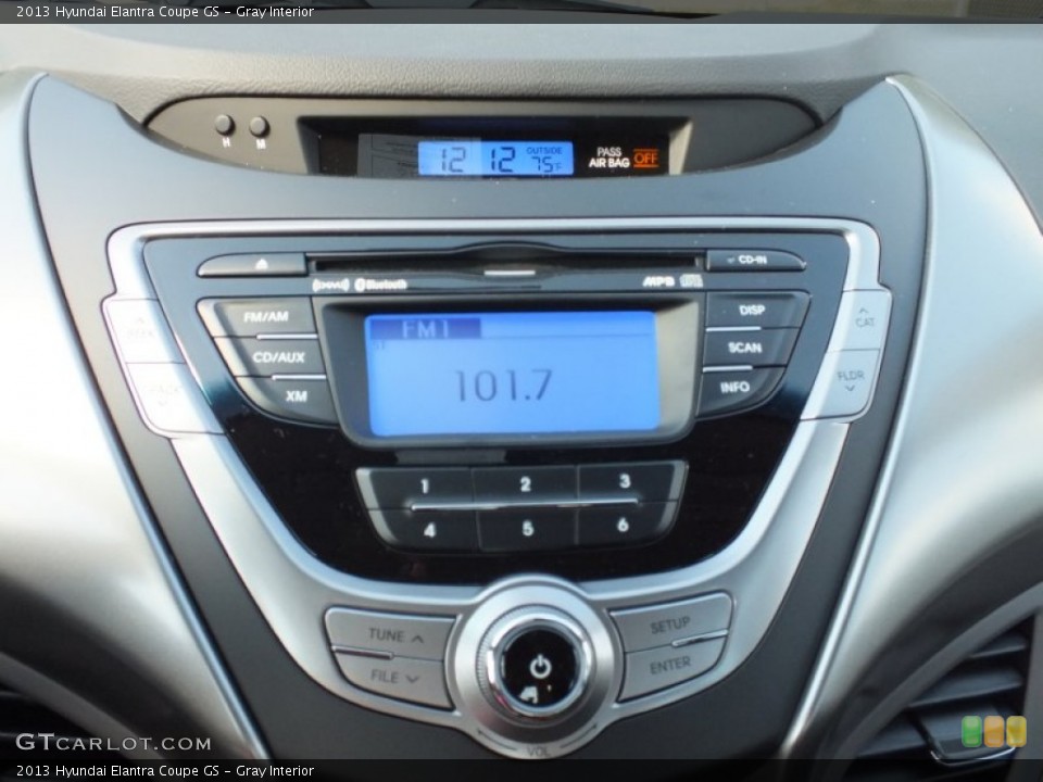 Gray Interior Audio System for the 2013 Hyundai Elantra Coupe GS #72970119