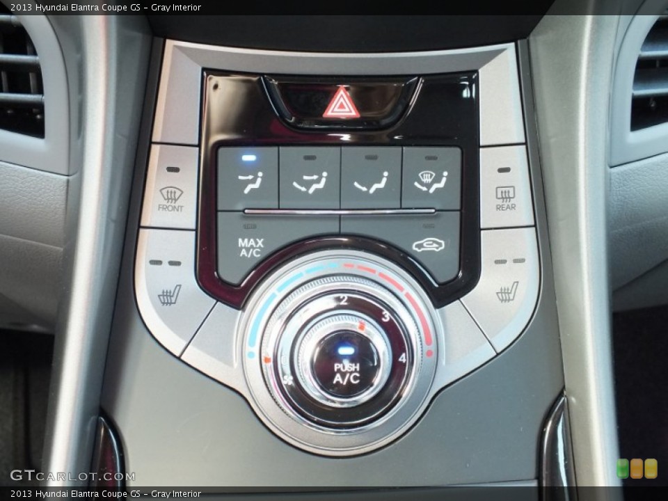 Gray Interior Controls for the 2013 Hyundai Elantra Coupe GS #72970143
