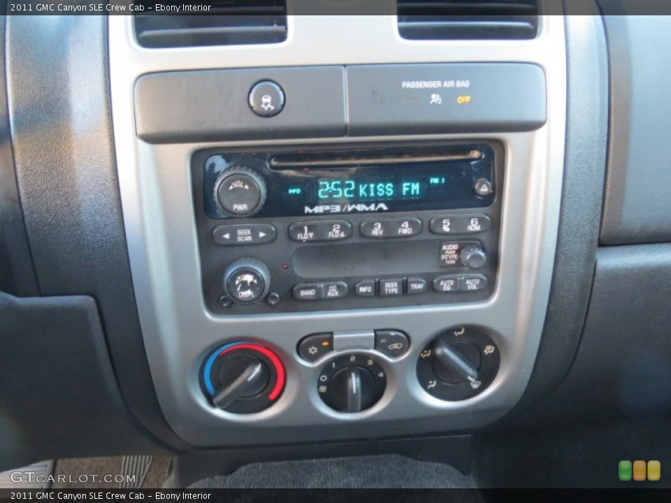 Ebony Interior Controls for the 2011 GMC Canyon SLE Crew Cab #72970179