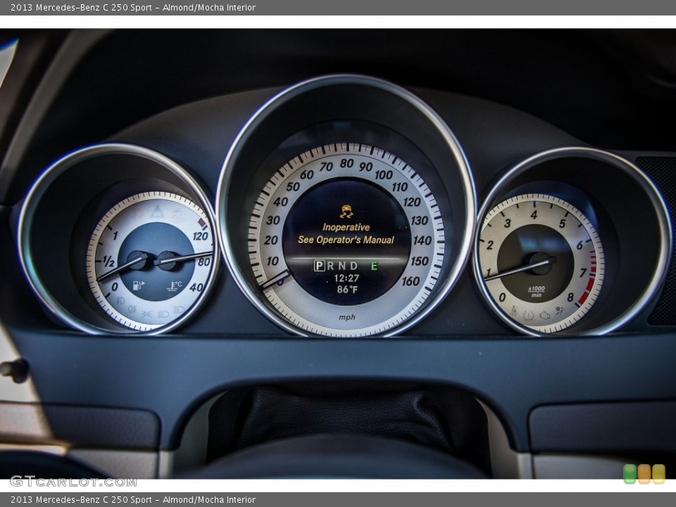 Almond/Mocha Interior Gauges for the 2013 Mercedes-Benz C 250 Sport #72971136