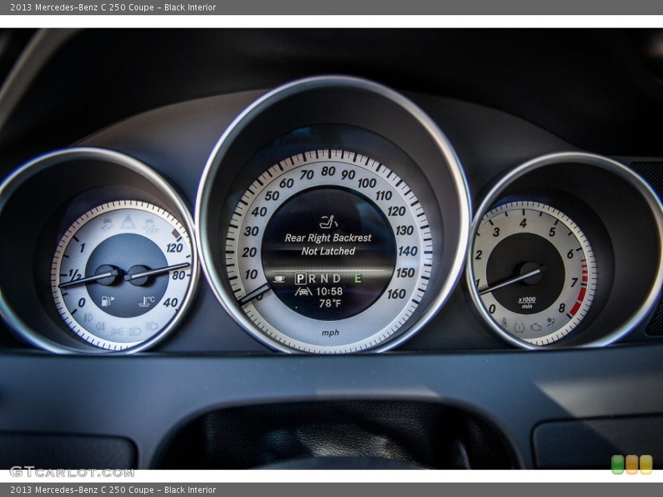 Black Interior Gauges for the 2013 Mercedes-Benz C 250 Coupe #72971970