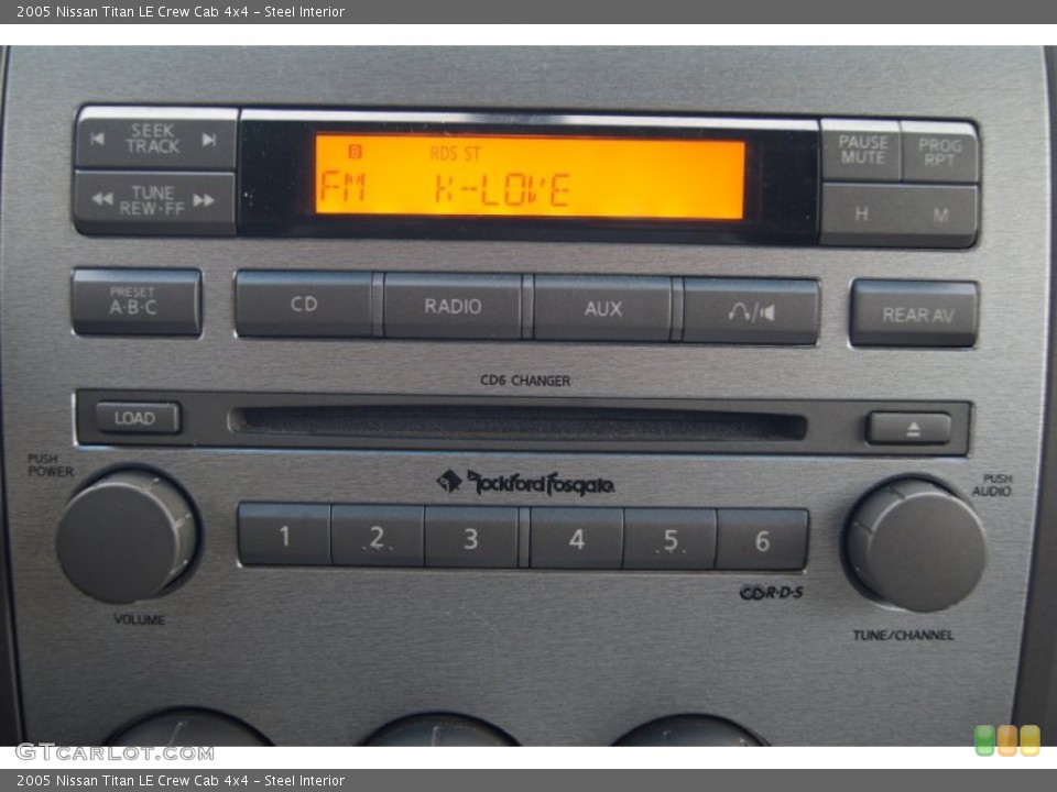 Steel Interior Audio System for the 2005 Nissan Titan LE Crew Cab 4x4 #72972163