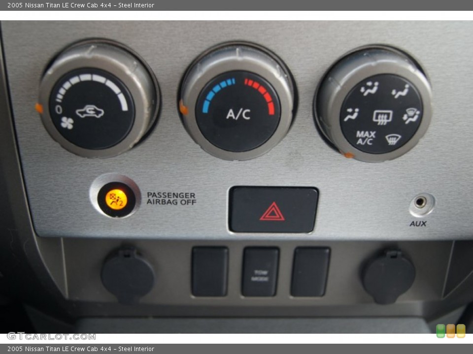 Steel Interior Controls for the 2005 Nissan Titan LE Crew Cab 4x4 #72972183