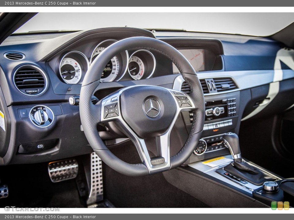 Black Interior Dashboard for the 2013 Mercedes-Benz C 250 Coupe #72972243