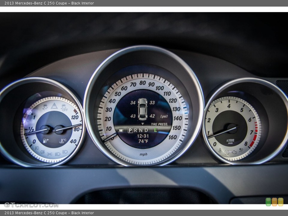 Black Interior Gauges for the 2013 Mercedes-Benz C 250 Coupe #72972282