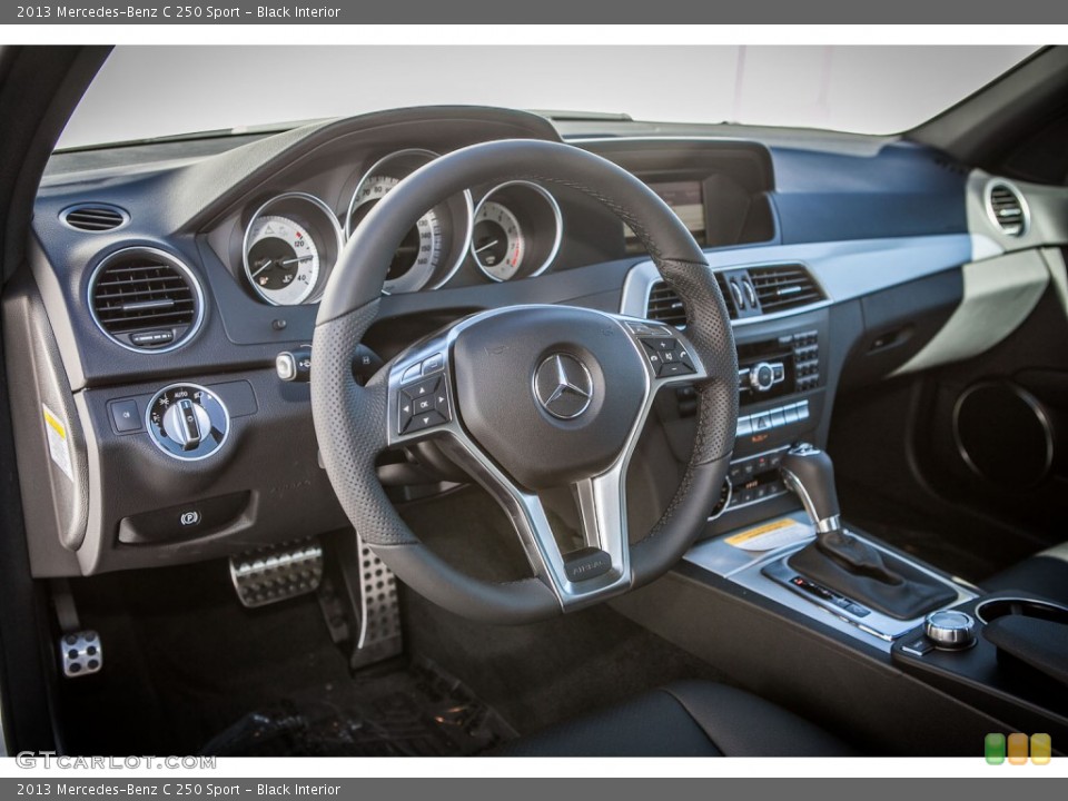 Black Interior Dashboard for the 2013 Mercedes-Benz C 250 Sport #72972852