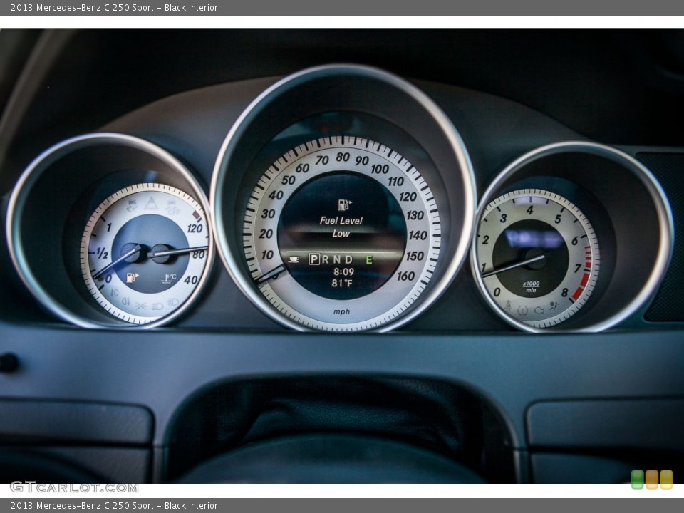 Black Interior Gauges for the 2013 Mercedes-Benz C 250 Sport #72972873