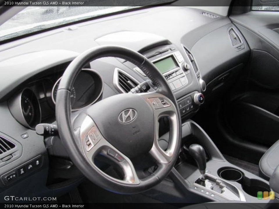 Black Interior Dashboard for the 2010 Hyundai Tucson GLS AWD #72973395