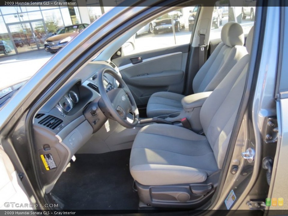 Gray Interior Front Seat for the 2009 Hyundai Sonata GLS #72974385