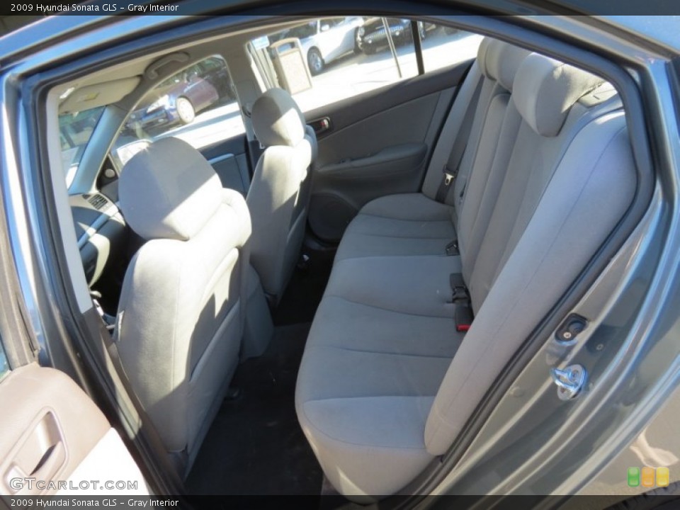 Gray Interior Rear Seat for the 2009 Hyundai Sonata GLS #72974427