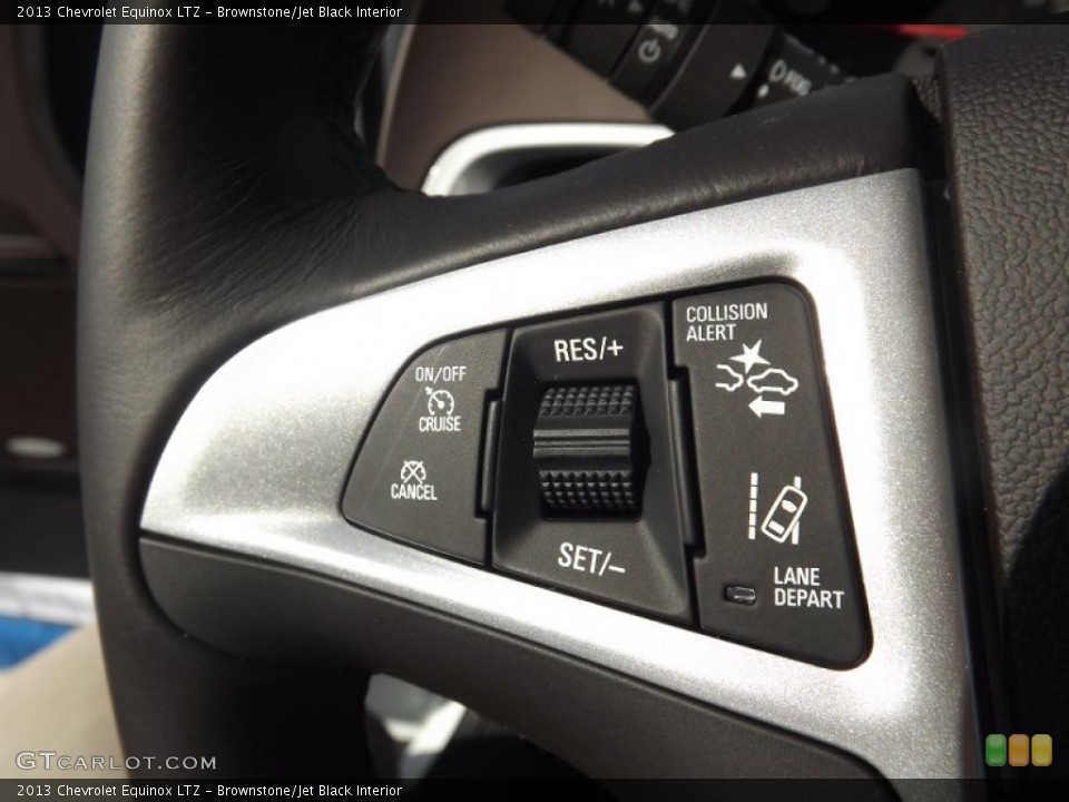 Brownstone/Jet Black Interior Controls for the 2013 Chevrolet Equinox LTZ #72974469