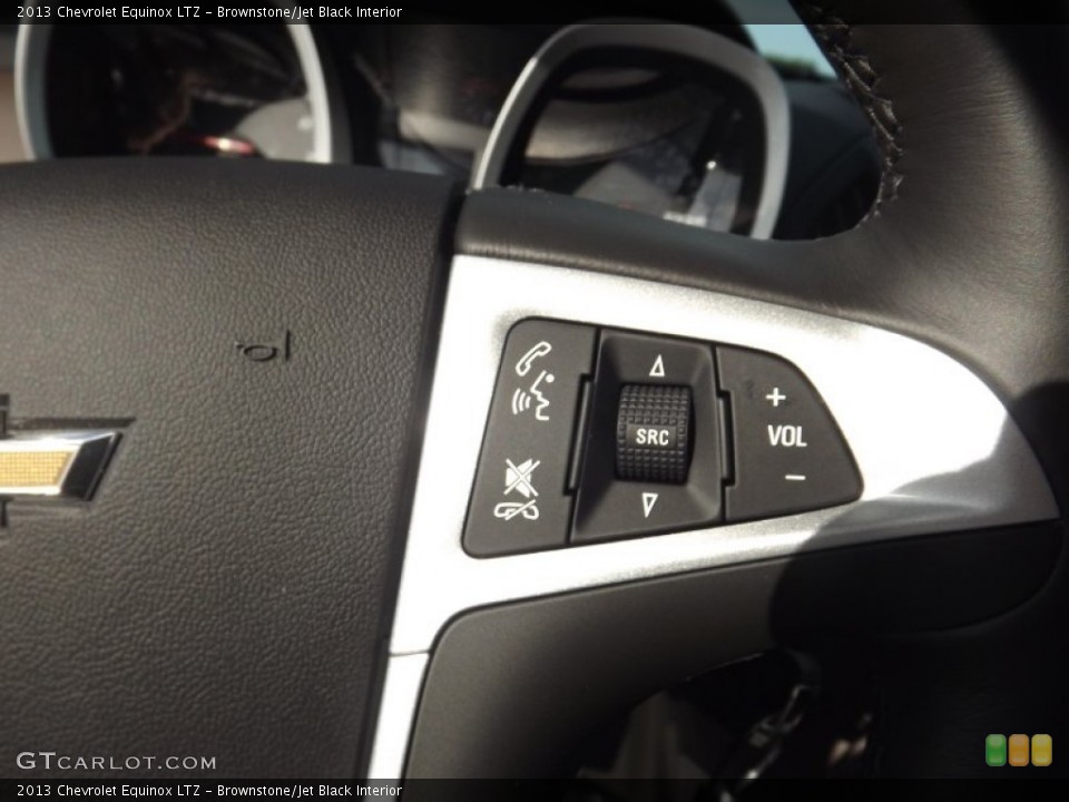Brownstone/Jet Black Interior Controls for the 2013 Chevrolet Equinox LTZ #72974484