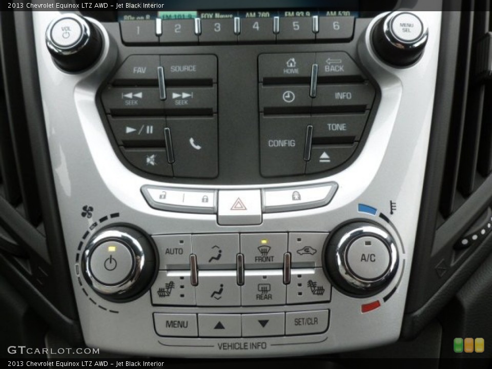 Jet Black Interior Controls for the 2013 Chevrolet Equinox LTZ AWD #72975642
