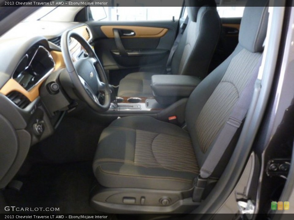 Ebony/Mojave Interior Front Seat for the 2013 Chevrolet Traverse LT AWD #72976389