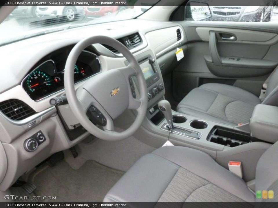 Dark Titanium/Light Titanium Interior Prime Interior for the 2013 Chevrolet Traverse LS AWD #72976815
