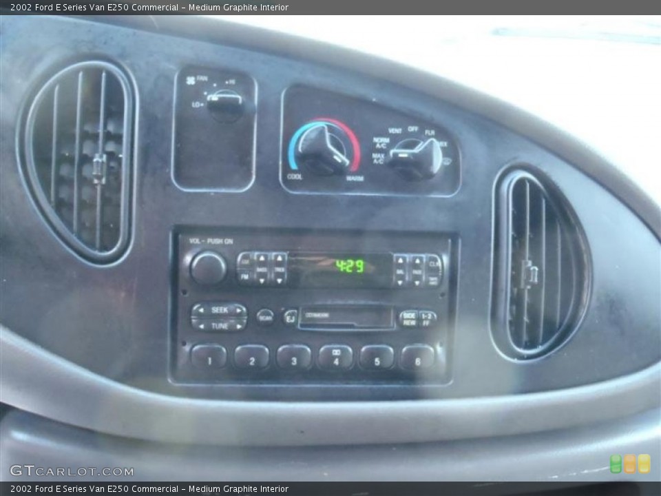 Medium Graphite Interior Controls for the 2002 Ford E Series Van E250 Commercial #72976920