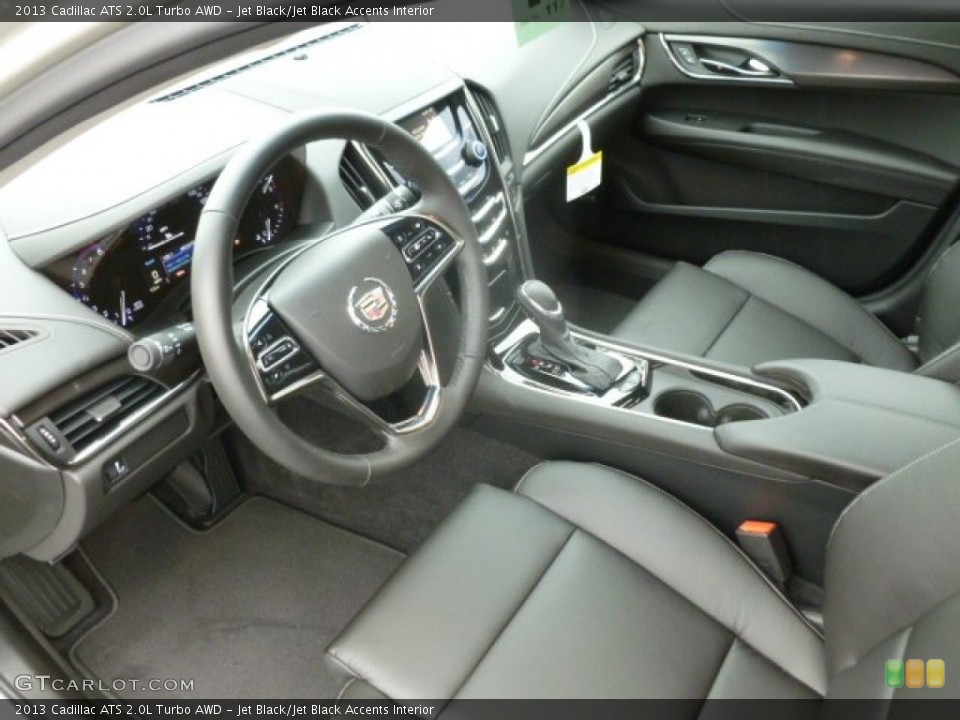 Jet Black/Jet Black Accents Interior Prime Interior for the 2013 Cadillac ATS 2.0L Turbo AWD #72977211