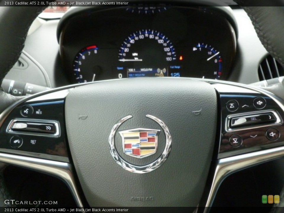 Jet Black/Jet Black Accents Interior Controls for the 2013 Cadillac ATS 2.0L Turbo AWD #72977250