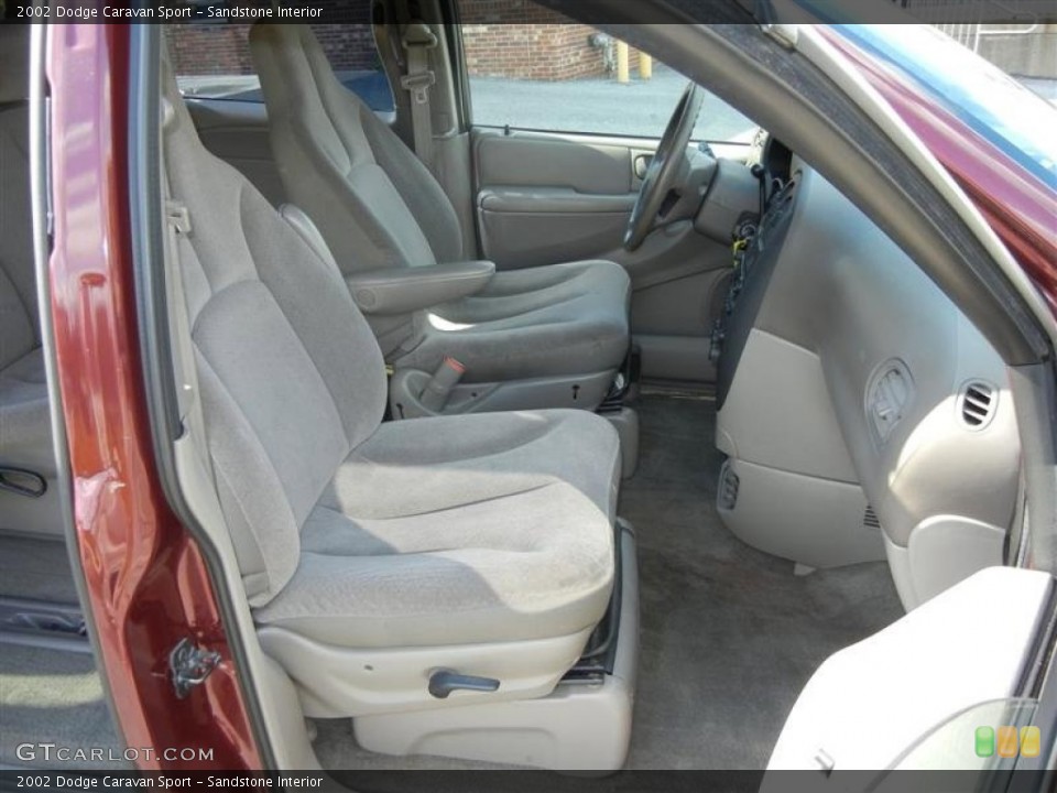 Sandstone Interior Front Seat for the 2002 Dodge Caravan Sport #72977403