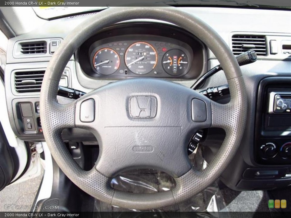 Dark Gray Interior Steering Wheel for the 2000 Honda CR-V LX #72980673