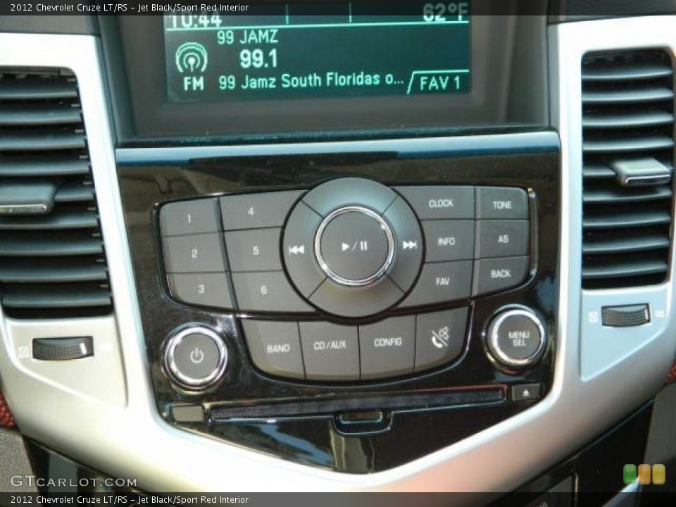 Jet Black/Sport Red Interior Controls for the 2012 Chevrolet Cruze LT/RS #72982762
