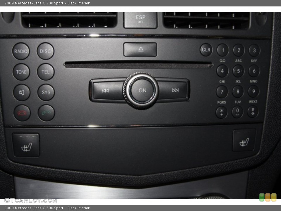 Black Interior Controls for the 2009 Mercedes-Benz C 300 Sport #72982902