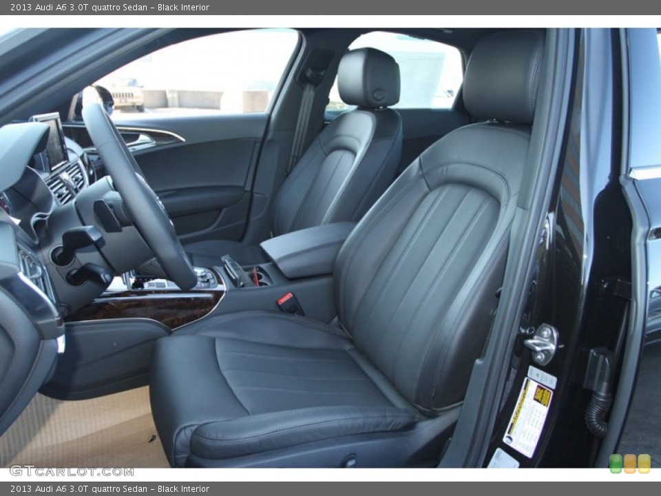 Black Interior Front Seat for the 2013 Audi A6 3.0T quattro Sedan #72984016
