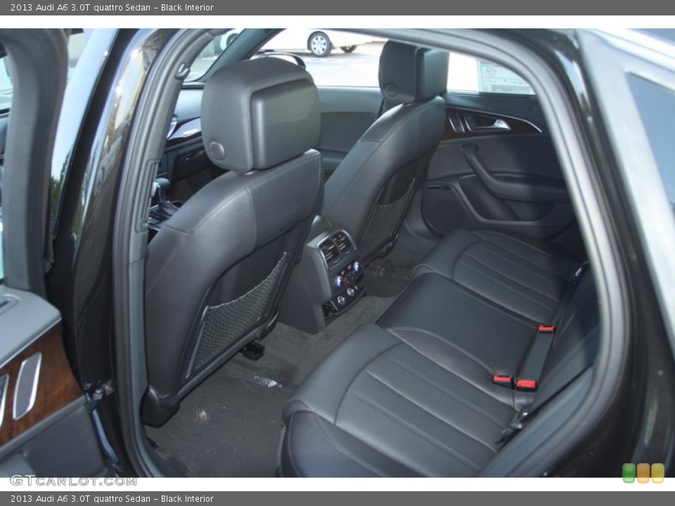 Black Interior Rear Seat for the 2013 Audi A6 3.0T quattro Sedan #72984045