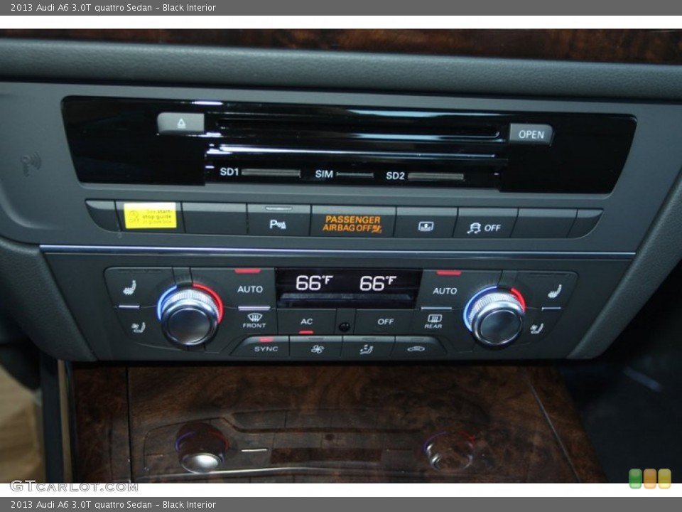 Black Interior Controls for the 2013 Audi A6 3.0T quattro Sedan #72984117